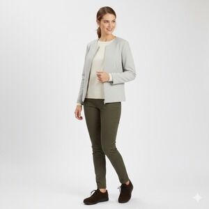 Ecco Lace Up Shoes Women 8 Brown Leather Suede Round Toe Walking Casual‎ Comfort